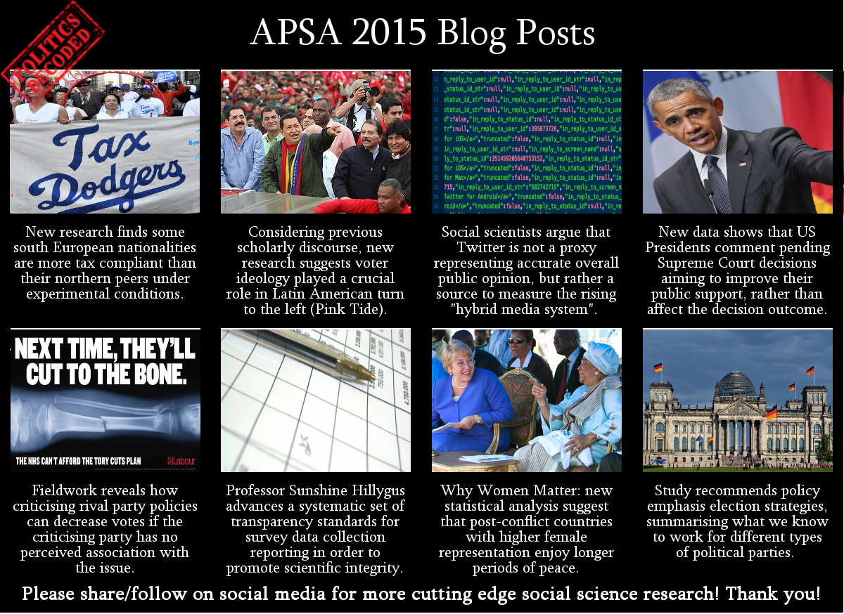 Plotpolitics's tweet photo. Missed our #APSA2015 speakers' blogs? Here's a helpful and short summary http://t.co/kpuTxg7zgi #PoliticsDecoded http://t.co/i4IsGxrBS8