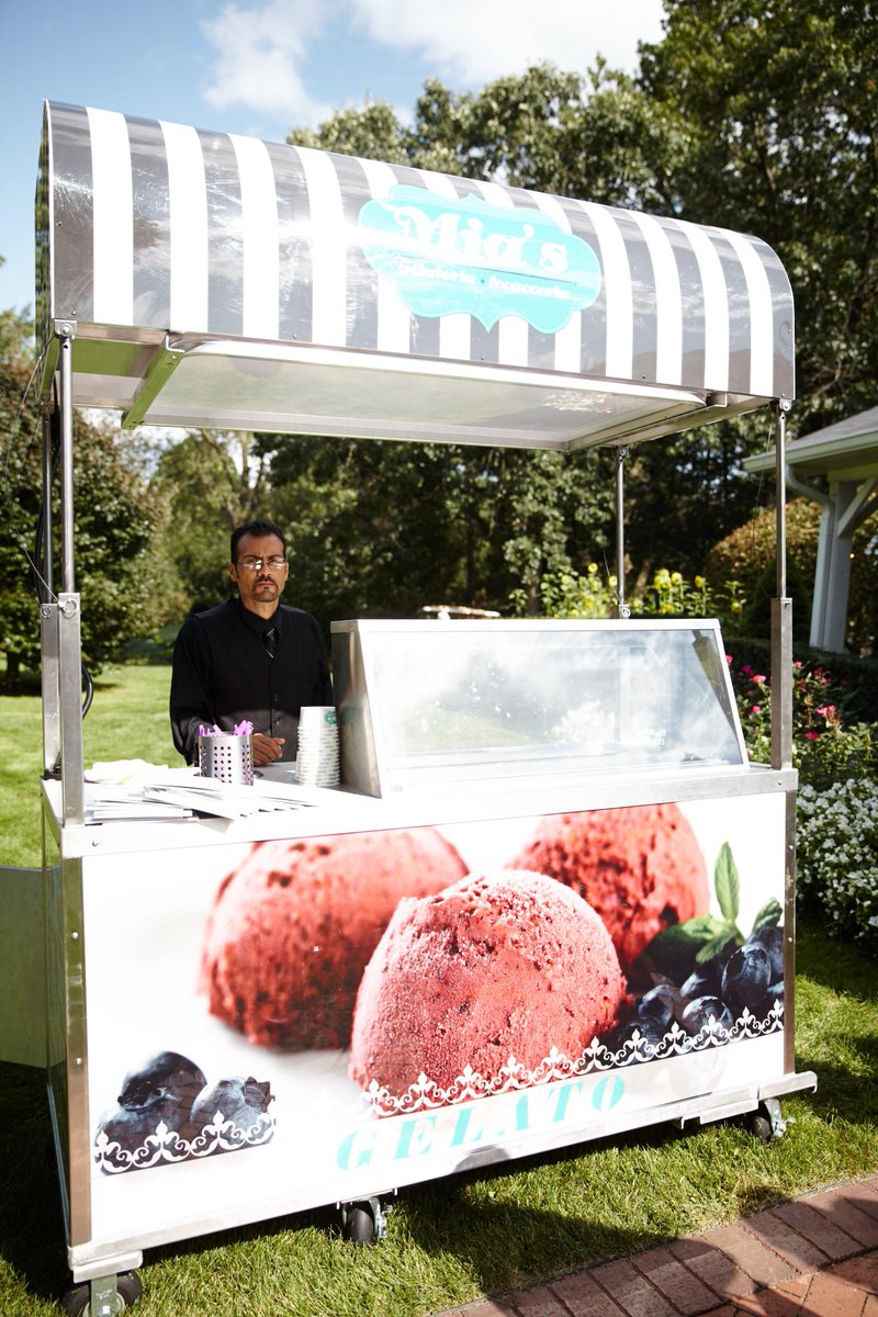miasgelato's tweet photo. Under the clear blue skies at #wanderingtree Biagio's little sister Mia's Gelato keeping our guests cool. http://t.co/BV0iciQLqU