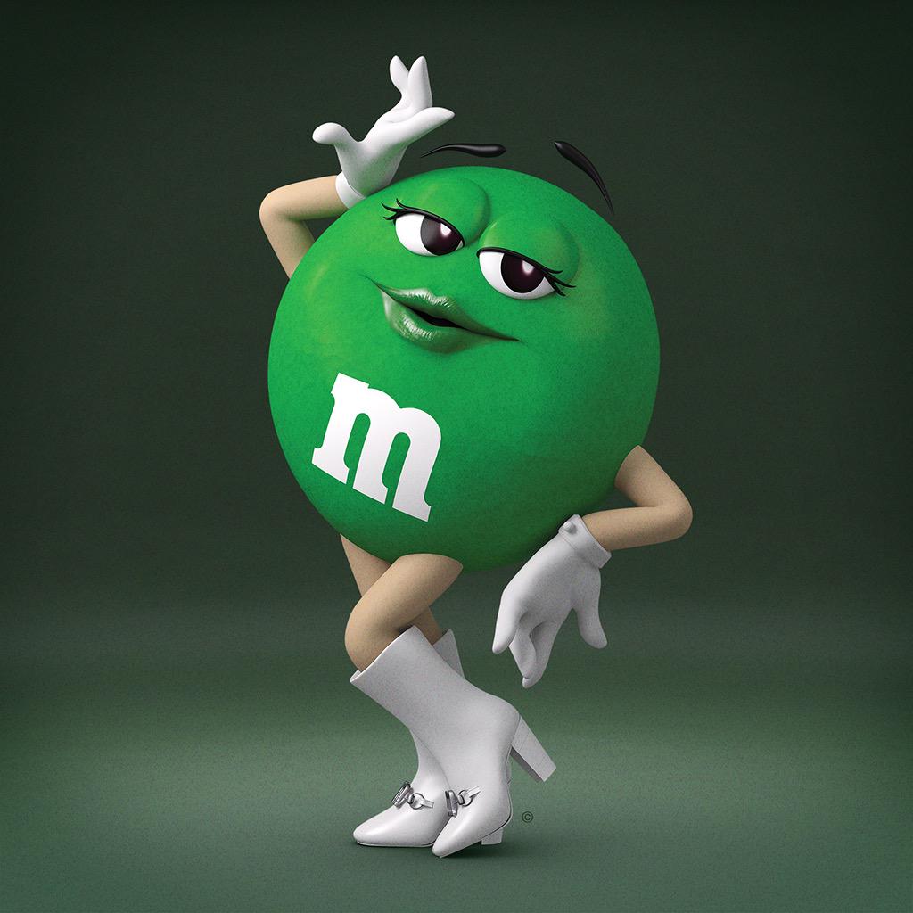 white m&m character