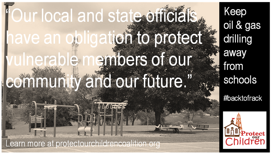 POCCoalition's tweet photo. #BacktoSchool shouldn't mean #BacktoFrack. POC's Eva Westheimer makes the case in this LTE. http://t.co/S4QL7Bqtoy http://t.co/l4oKHO4eS6