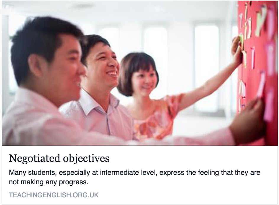 TeachingEnglish's tweet photo. #PlanningLessons: Negotiating learning objectives with your students http://t.co/NBC9KOxFmb http://t.co/3UeCHJjlQ2