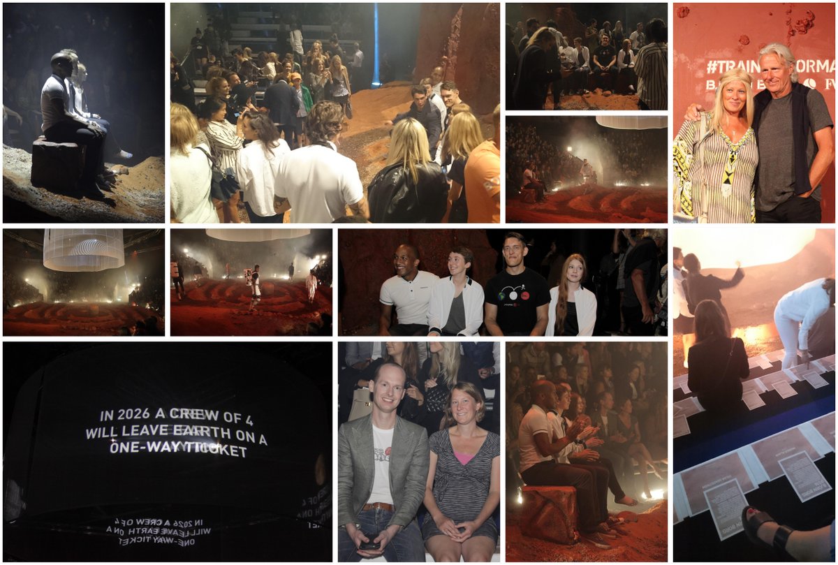MarsOneProject's tweet photo. A photo impression of @bjornborg's #TrainingForMars fashion show on August 24th. http://t.co/LQnUZkUeWn