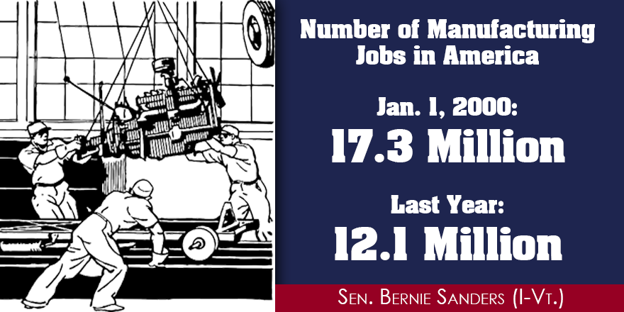 SenSanders's tweet photo. The time is long overdue for us to create an economy which works for the middle class. #LaborDay http://t.co/cCqrFCKP1K