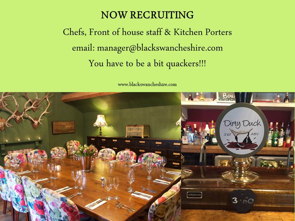 blackswanchesh's tweet photo. Now Recruiting. Come and join the team. email manager@blackswancheshire.com http://t.co/H6I4zbDwLD