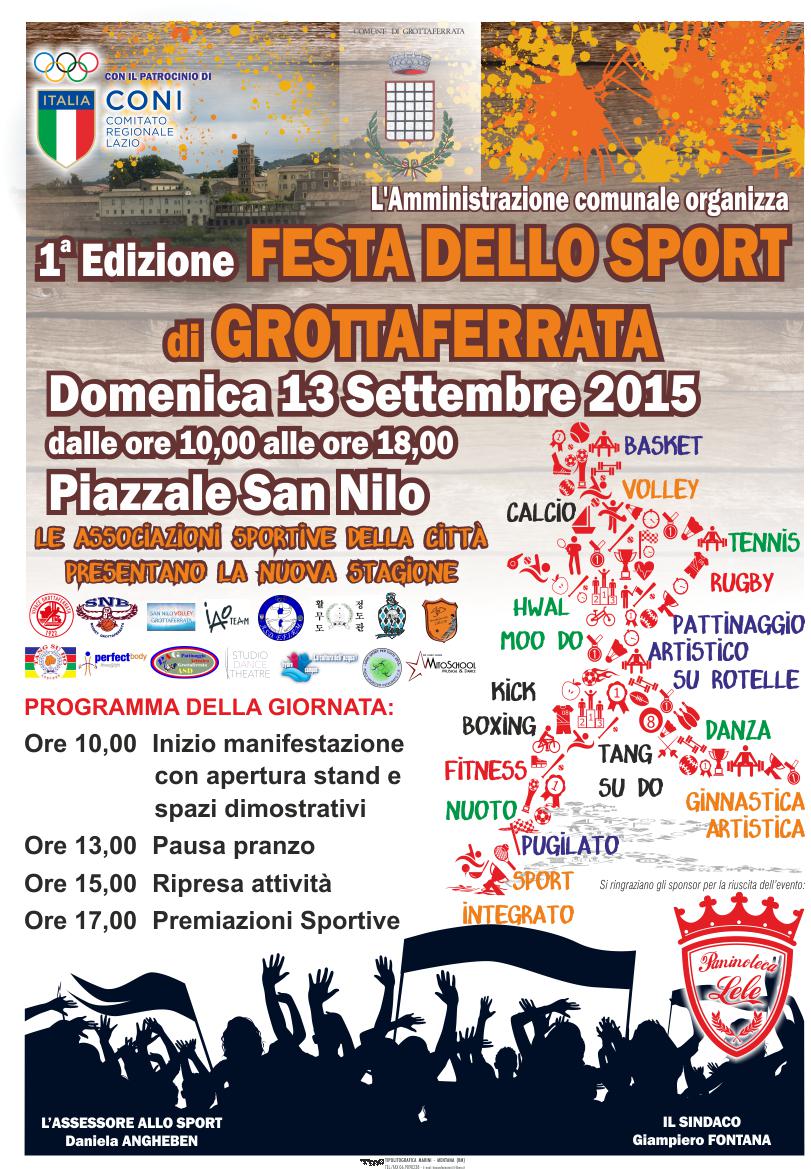 GrottaInforma's tweet photo. CS manifestazione 13 Settembre
#festadellosport #Grottaferrata #societasportive #CRLazioCONI
http://t.co/AL36GrBSyE http://t.co/YJVh1lVRkW