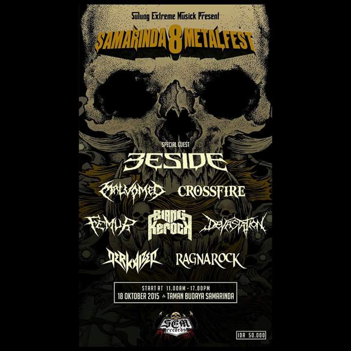 metalmove_'s tweet photo. Samarinda Metalfest 8 @ Taman Budaya,SMD - 18 Oktober 2015 with headliner @BESIDEofficial htm idr 50k #Samfest8 http://t.co/AmkW2Yy1BQ