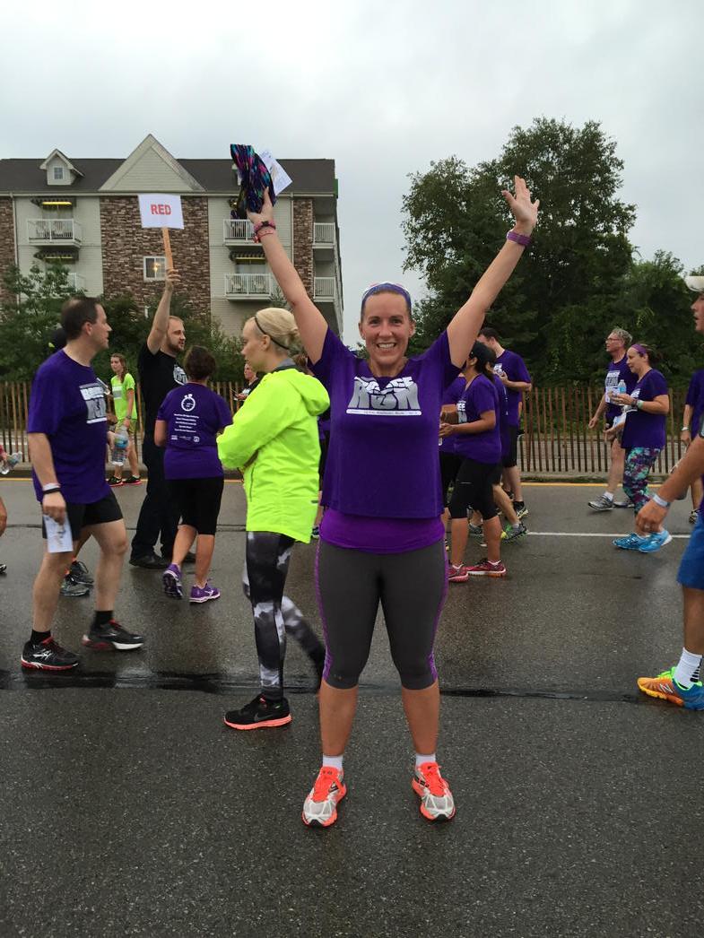 BarbByrum's tweet photo. Wahoo! Time to get some coffee (after I dry off). #BridgeRun2015 @MichFitness http://t.co/hNWOxNPKKT