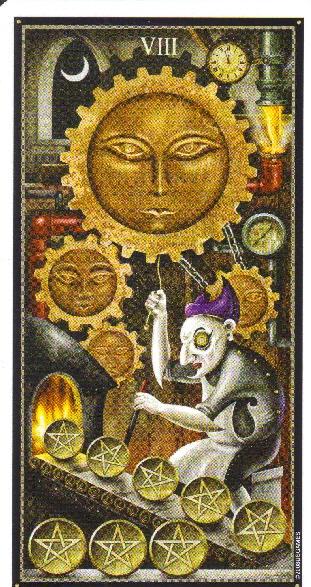 AlbertRayJuarez's tweet photo. 9/7/15 #TodaysTarot card is the #8Pentacles: http://t.co/SMWIIrTMb8 π #DeviantMoon #PatrickValenza @usgstarot http://t.co/dxUbDkgscp