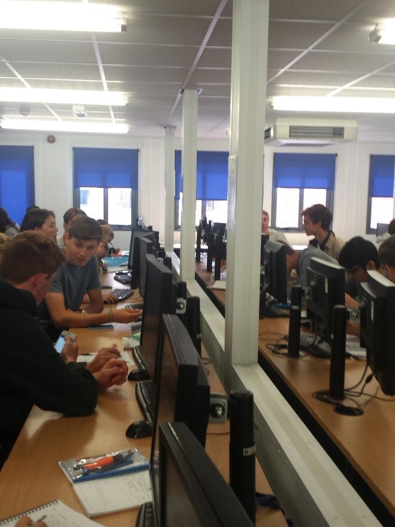 PiggottSixth's tweet image. Year 12s in their natural habitat #silentstudy