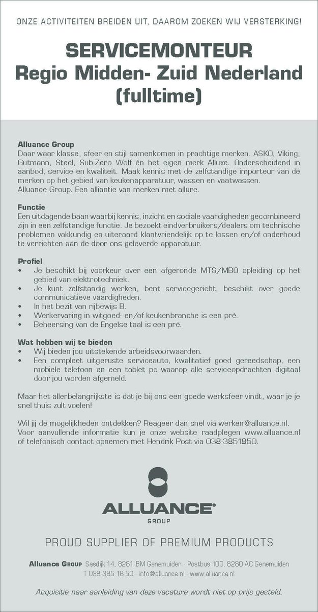 Alluance's tweet photo. Op zoek naar een nieuwe technische uitdaging? Bekijk onze vacature http://t.co/prUqMwTItF of deel deze leuke job! http://t.co/1ai0kD4M4H