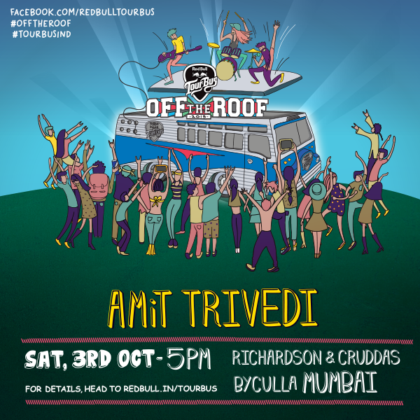 redbullindia's tweet photo. Saving the best for last. @ItsAmitTrivedi we'll sing &amp; dance along, if you promise to go #OffTheRoof with us! http://t.co/1rjCLlAwM6