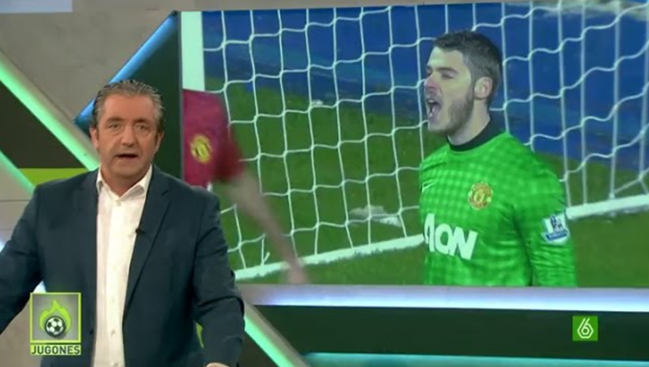 Futbol_Espanol's tweet photo. RETRATADO | Josep Pedrerol prometió renunciar de Jugones si el Real Madrid no fichaba a De… http://t.co/ftSAf45grs http://t.co/fHCOGC265O