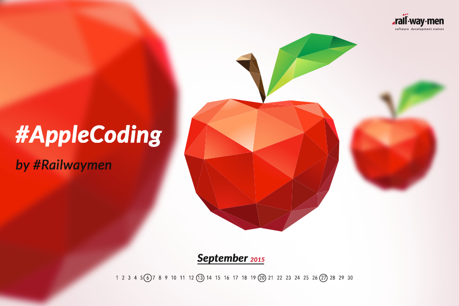 Railwaymen_org's tweet image. September is for #AppleCoding. #calendar #apple #coding #Railwaymen