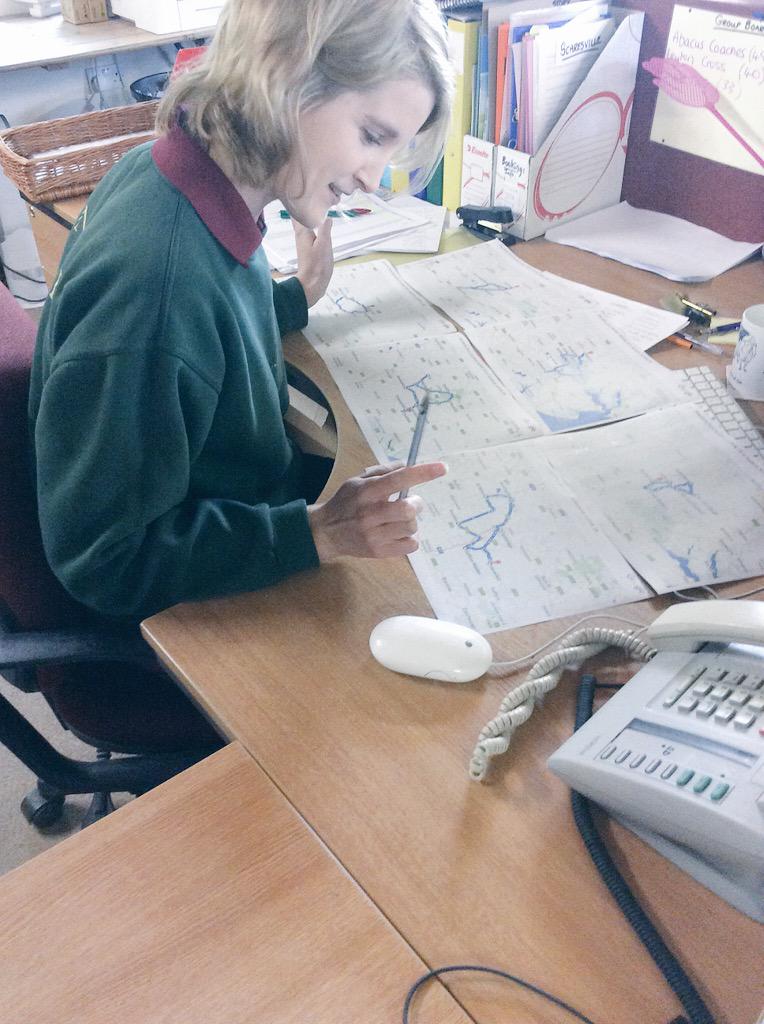 Scaresville's tweet photo. It's Leaflet Logistics Manager Sabrina's birthday, so we've treated her to lots of maps...and cake! #plottingtable http://t.co/23DXJbxUa1