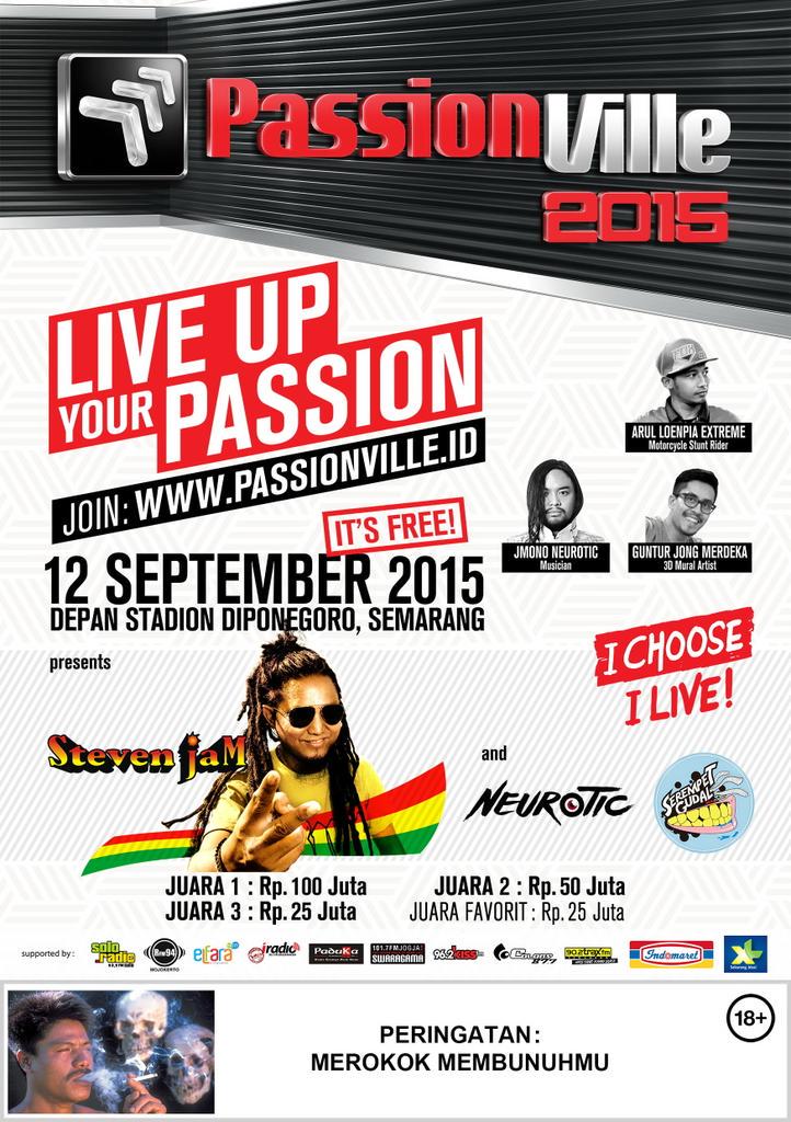 Semarang24Jam's tweet photo. #semarang @PrioSasongko1 12/9/15 Live up your passion di dpn std diponegoro #semarang Jateng http://t.co/Wm2Pa4e0mD
