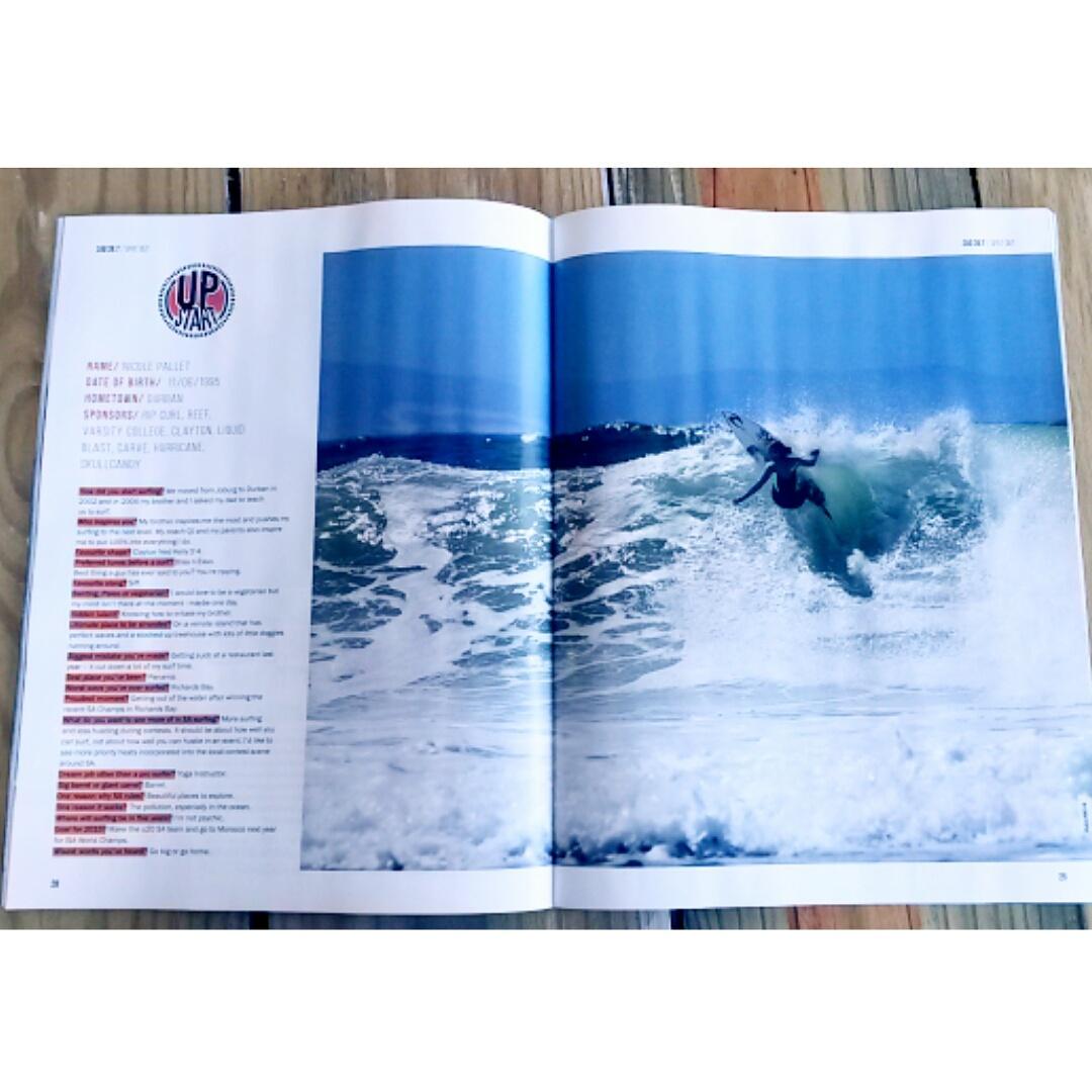 PalletNicole's tweet photo. Thanks to the guys at @Zigzagsurf magazine for featuring me in their latest issue.Stoked #varsitycollege #liquidblast http://t.co/jUEJVX0VR4
