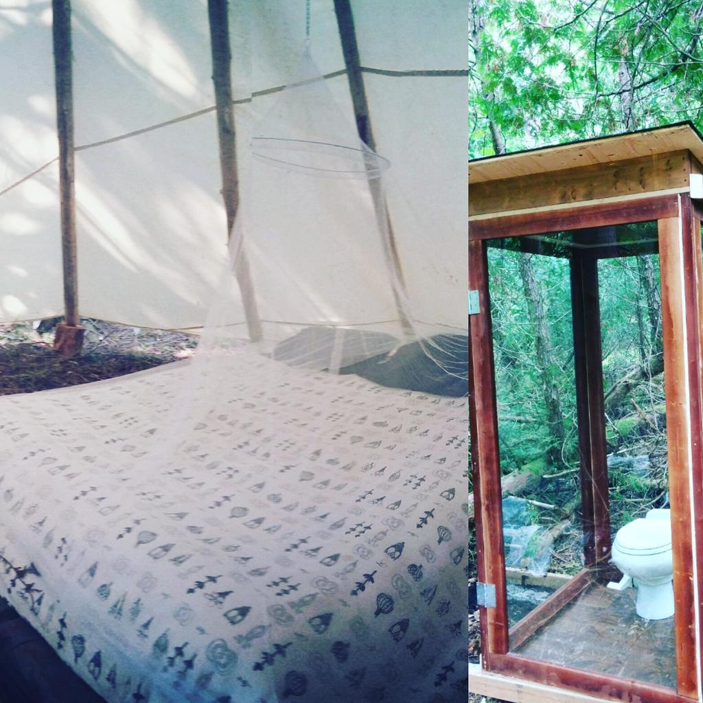 flamemallow's tweet image. Our teepee and glass loo are ready for company... Come play!