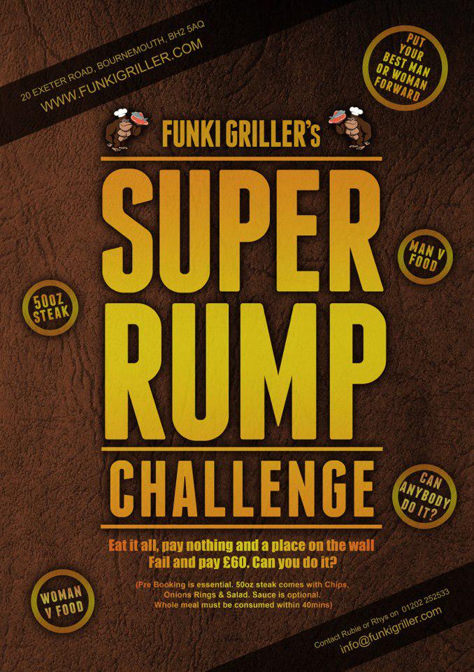 FunkiGriller's tweet photo. Are you man enough to defeat our 50oz beast and eat for free? Find out more on 01202 252533 http://t.co/JfezoXXG1g