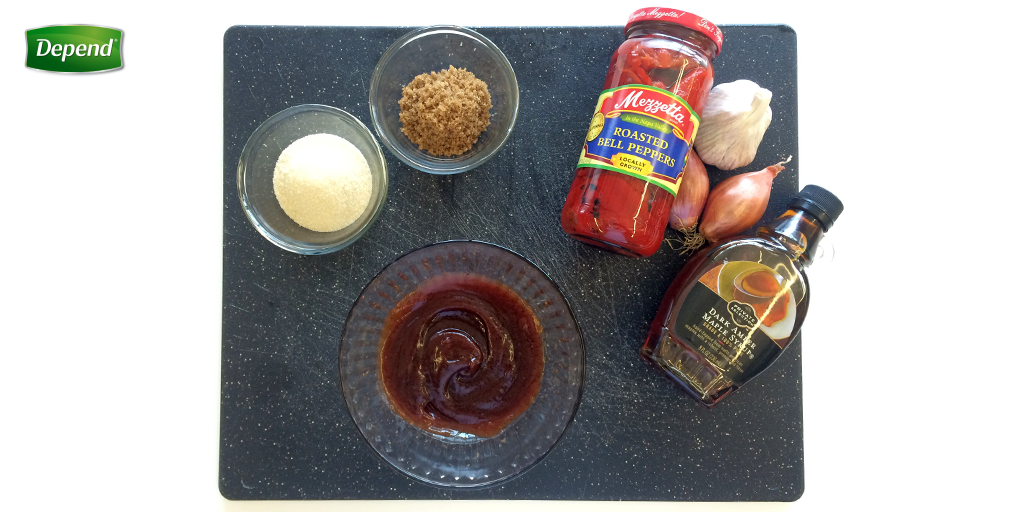 Depend's tweet image. Barbecuing this weekend? Try making this #bladderfriendly sauce for your chicken: spr.ly/6011BHL8V #LaborDay