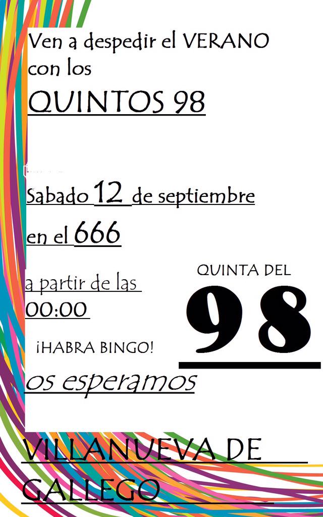 Quintos98's tweet photo. No puedes acabar el verano hasta que no vengas a nuestra fiesta! @AlbiVillanueva http://t.co/EGMi6PXhV9