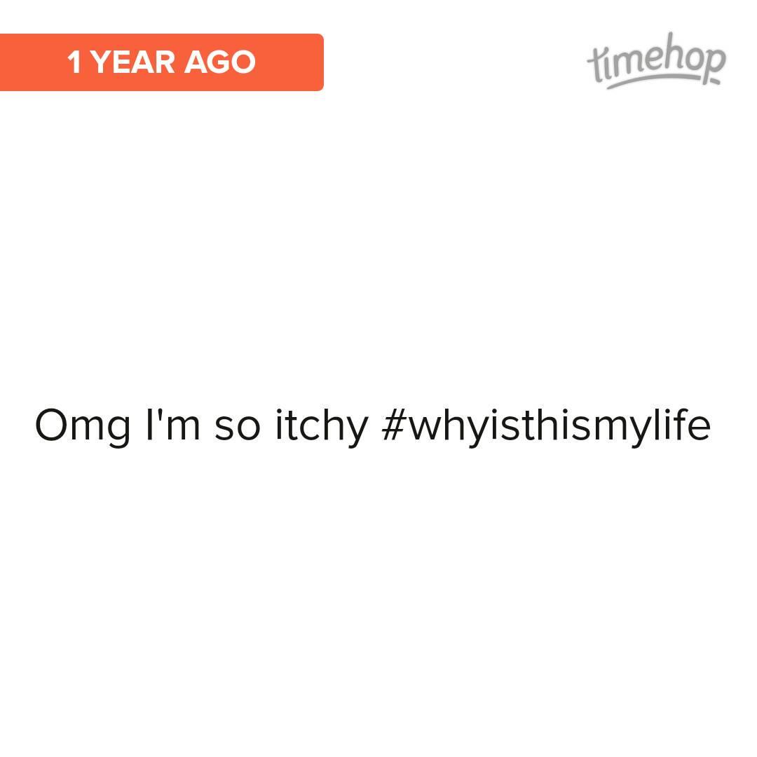 MarcieIalapi's tweet photo. Not much has changed...Hives one year and rash the next...still itchy http://t.co/Lj2p3Ci23N
