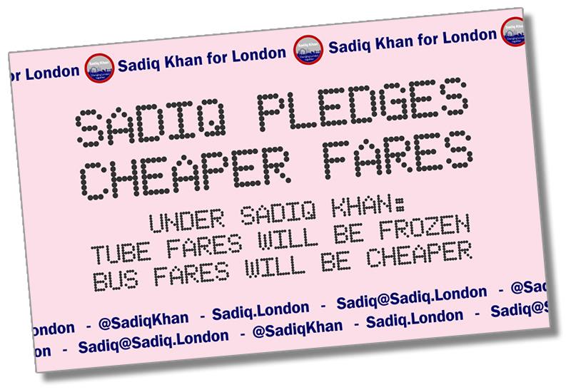 SadiqKhan's tweet photo. As Mayor, I will freeze tube fares and reduce bus fares.
Let's make this happen, only 3 days to go - vote now. http://t.co/FmVdEhkJER