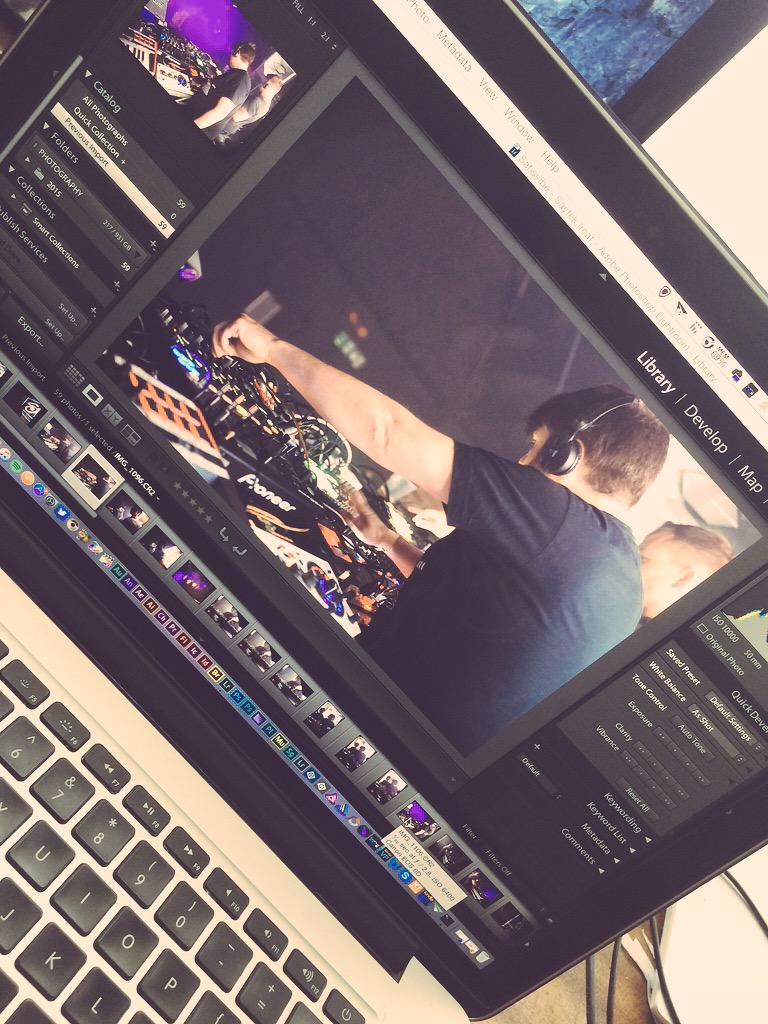 Working on the photos from <a href="/satisvibe/">SatisVibe</a> #Photography #Techno #TechHouse #HouseMusic #DJ #SetUp #Saytek