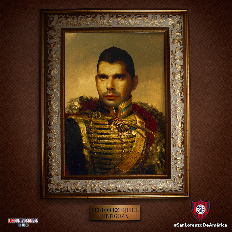 LosCuervosDePoe's tweet photo. No está gordo, tiene la pelota pegada. #SanLorenzo http://t.co/7i1OVPAGVE