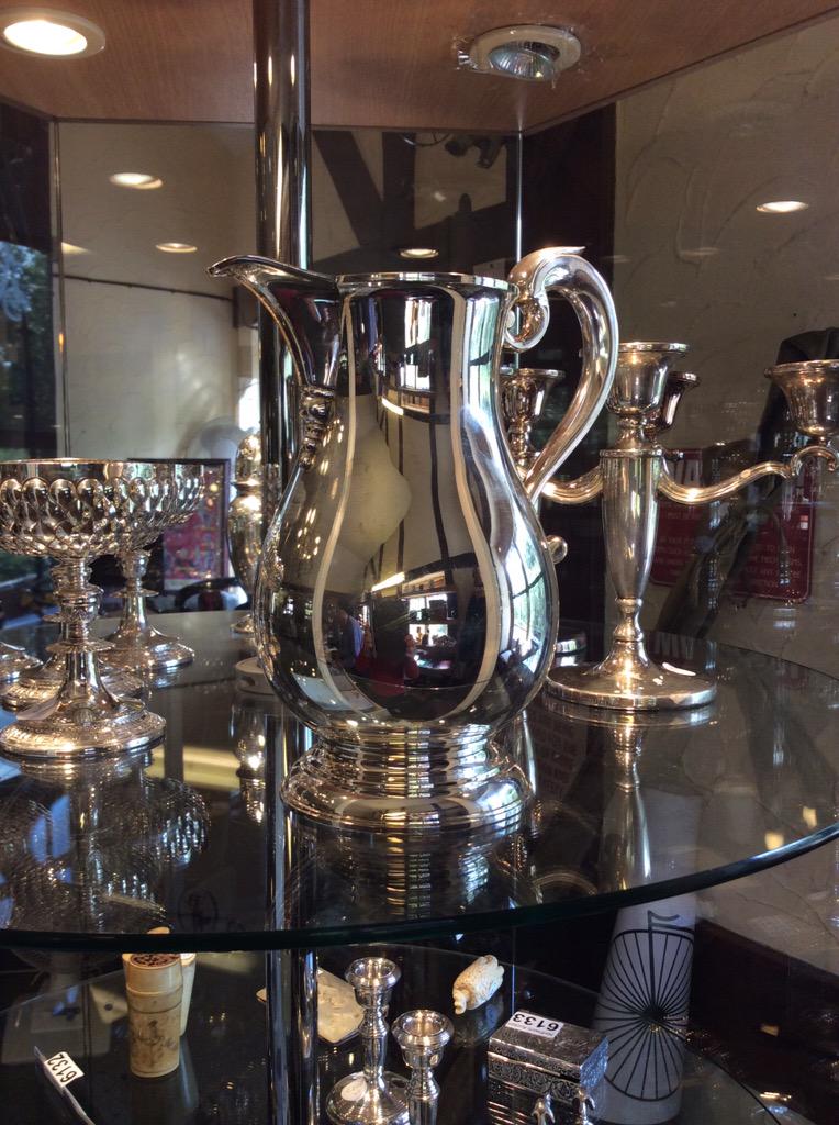 NrthwichAuction's tweet photo. Also there is some nice silver including these candelabra, Dutch style wine goblets and beer jug #Auctions #Silver http://t.co/67MrKrQP8E