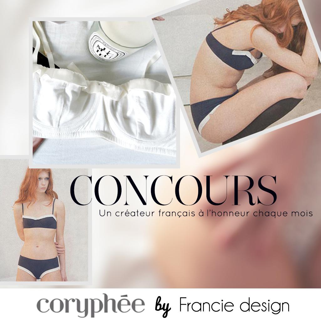 FRANCIEDESIGN's tweet photo. 1ensemble à gagner! Follow @Corypheeparis  @FRANCIEDESIGN /Like/RT #corypheexfranciedesign #concours #coryphee http://t.co/Hp8DxIkdg4