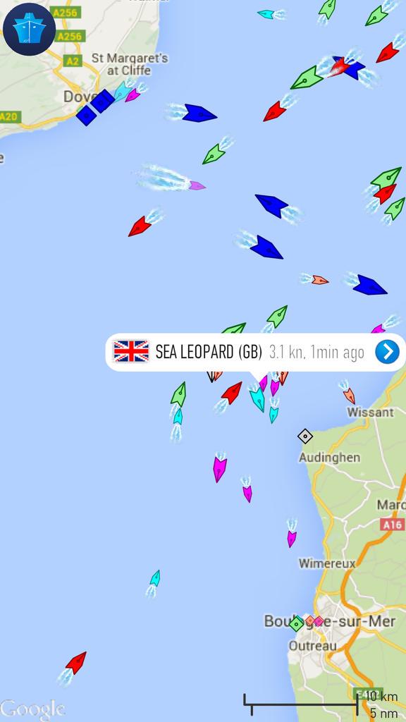 Eleanor is now in the north east lane.