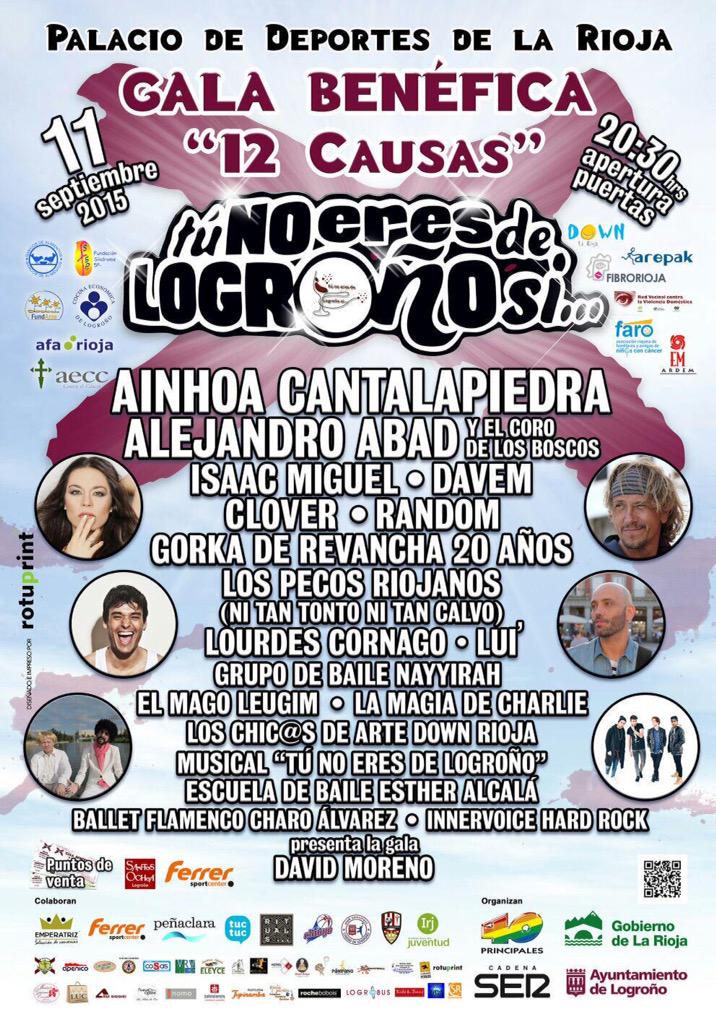 RandomOficialBB's tweet image. Nos vemos el viernes 11 en la Gala benéfica @TuNoEresDeLogro
¡Todo por 12 buenas causas!
Os esperamos 😘😘😘