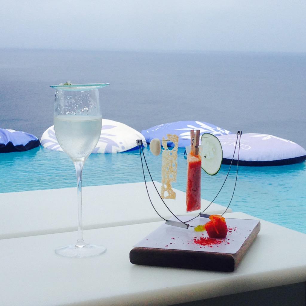 GinMare's tweet photo. Thank you #DanielWarren for bringing the "Eden" to #VilaMare and @RamonFreixa for this modernist #Gazpacho http://t.co/CBcoi7lgZe