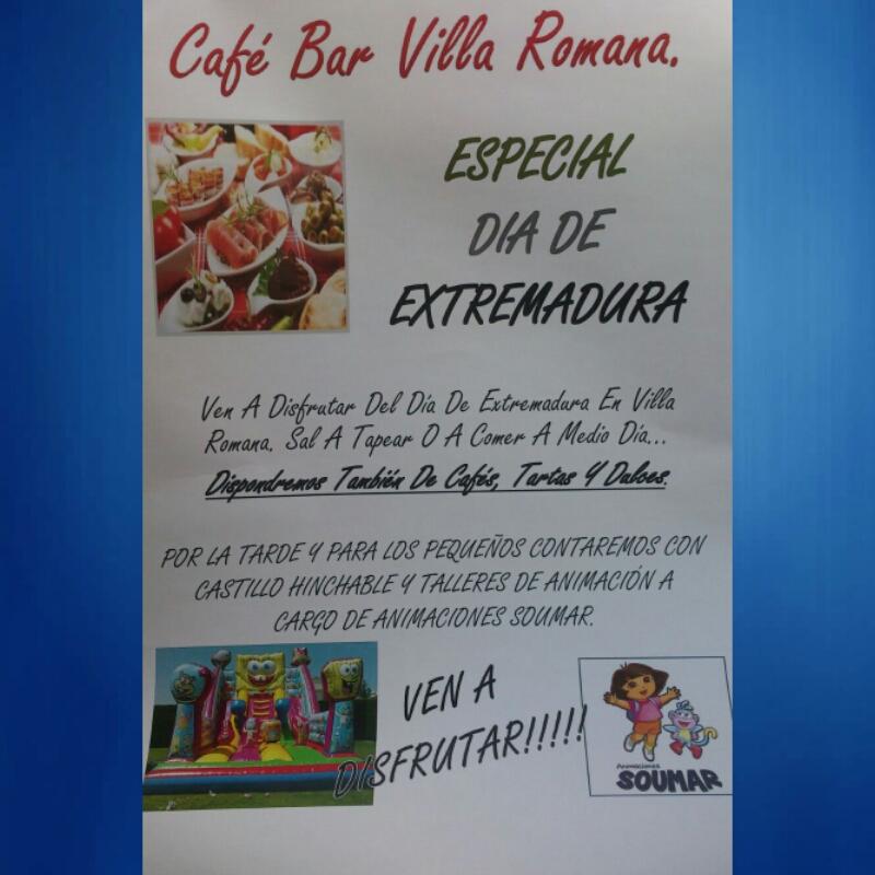Mañana estaremos en la Villa Romana por la tarde para celebrar el día de Extremadura con los más peques de la casa
