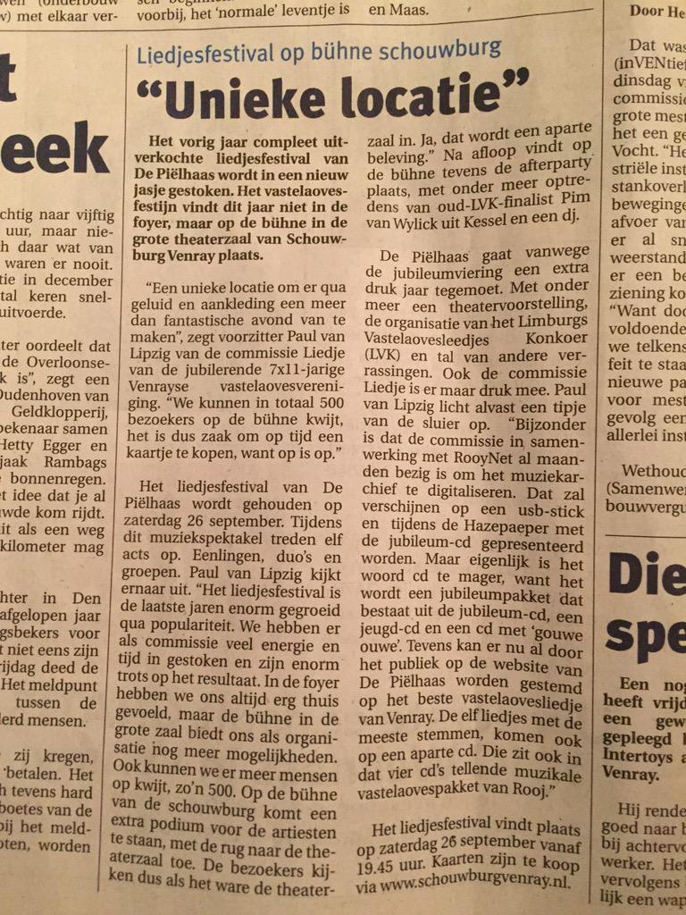 LiedjePielhaas's tweet photo. Mooi stuk in de @PeelenMaas1880 @depielhaas @L11Alaaf http://t.co/aT9zkiH3SV