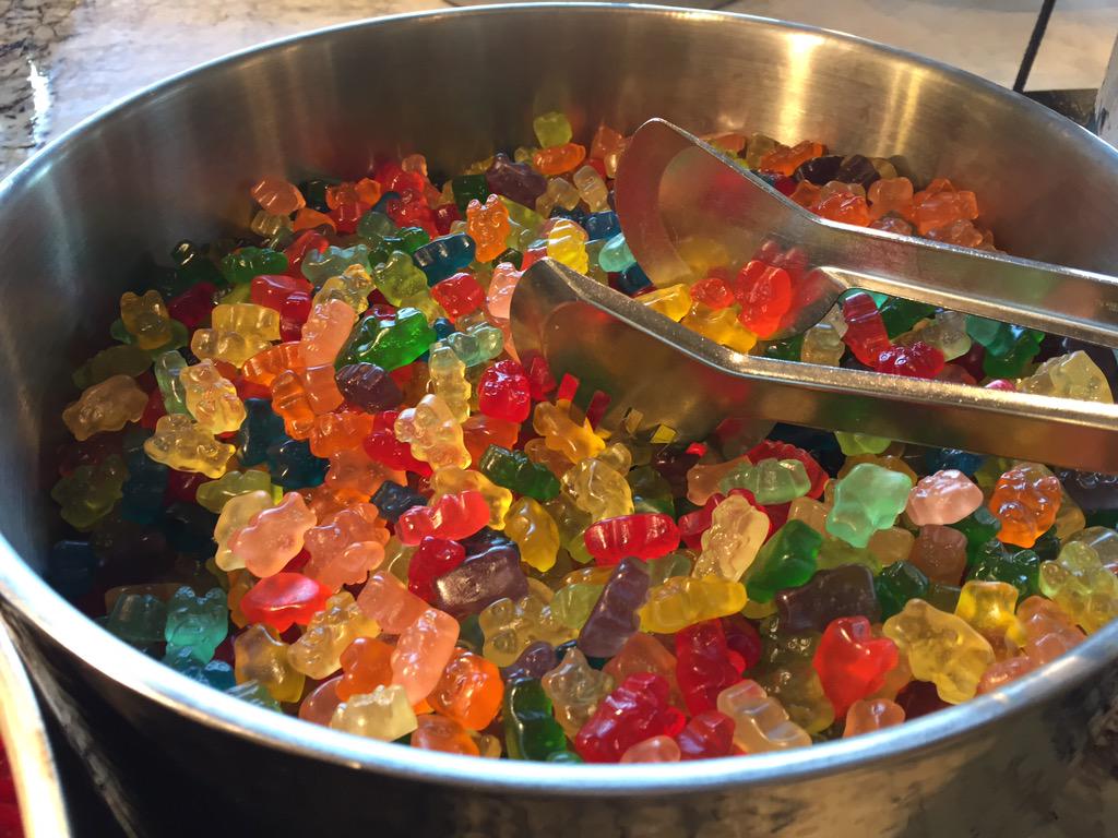 CaktusGroup's tweet photo. We're gummi learn some Django. Bear with us on the puns. #DjangoCon #bestsnackbar http://t.co/tPj5QnLn3G