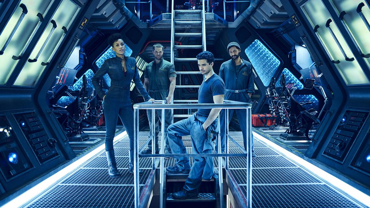 THR's tweet image. Zero-Gravity Sex and Three-Story Sets: 10 Things to Know About @Syfy's '#TheExpanse' thr.cm/3XFEGl