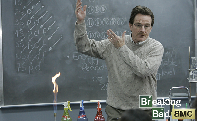 BreakingBad's tweet photo. Who got Mr. White for chemistry? http://t.co/qxgjTYVxfn #BacktoSchool #LaborDay http://t.co/mHYKZPDA3K