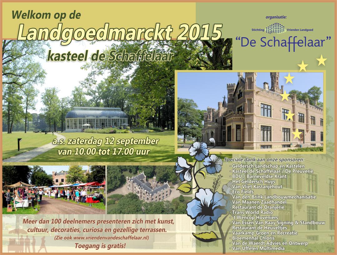 #vriendenvandeschaffelaar #GLK  Zaterdag grote Landgoedmarckt Landgoed de Schaffelaar Stationsweg 6 te Barneveld.