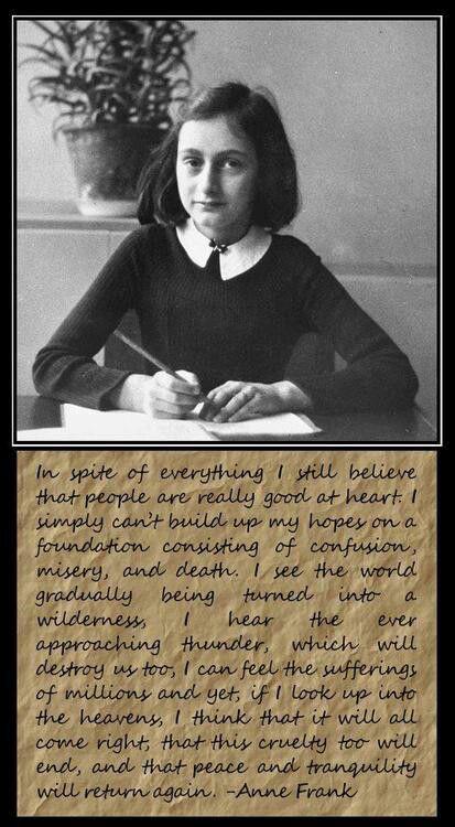HistoryInPics's tweet image. Anne Frank.