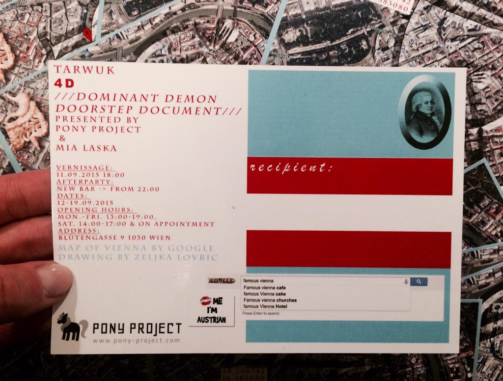 See you in Vienna! #wecelebrate #1stbirthday #tarwuk #soloshow #newcity