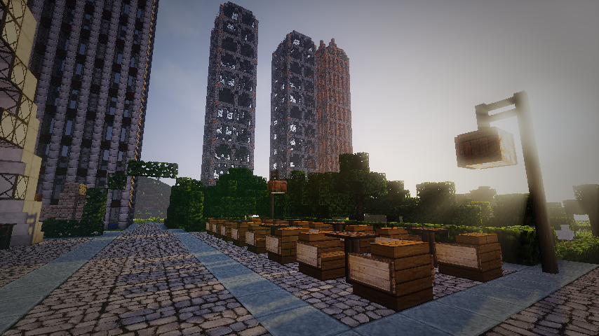McCityBuild's tweet image. Sitze noch alleine am Kaffe #Minecraft #Minecraftprojekt #Hochhaus #City #Skyline