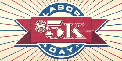 ChisholmTCasino's tweet image. We're giving away $5,000 in cash and bonus play from noon to 8 p.m. today! #LaborDay5K ow.ly/RBATM