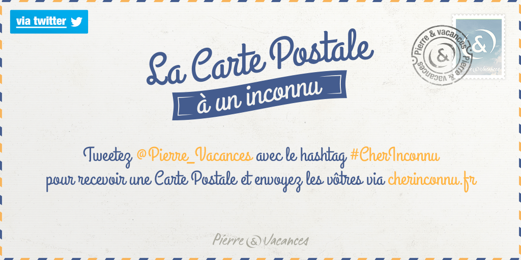 Pierre_vacances's tweet photo. Notre facteur a encore quelques cartes postales dans sa besace ! Peut-être celle d'un #CherInconnu pour vous... http://t.co/h9upVtvh4Z