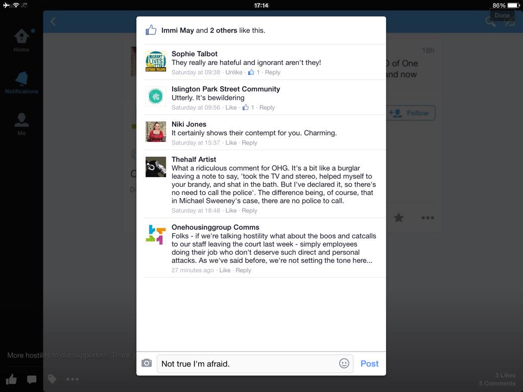 islingtonparkst's tweet photo. OHG "setting the tone"again #professionalism 
They don't like it when tenants/public disagree with them #SaveIPS http://t.co/4qKya2V8gb