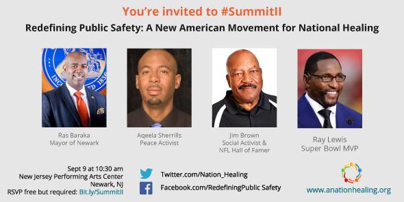 Nation_Healing's tweet photo. Two days away! Let's join together to reimagine public safety at #SummitII. http://t.co/dn1gH2o38s http://t.co/gpglztCWlC