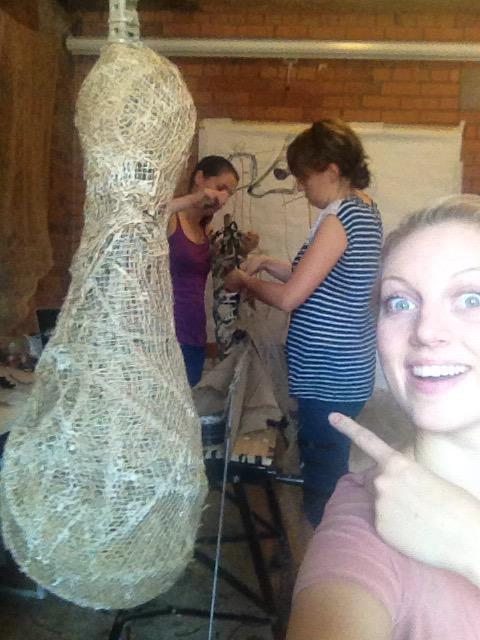PiaIC's tweet photo. The due date of @VIPPuppets' new baby is just in time for @Bestival ! 
#plentyofgiraffes #spinalsurgery #puppetry http://t.co/xMiGZQx7hE