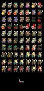 luciddesignart's tweet photo. Huge 8-Bit Expanded Fantasy set coming soon with 2000+ sprites- anyone care to design 7 more characters for it? http://t.co/K8USUis84f