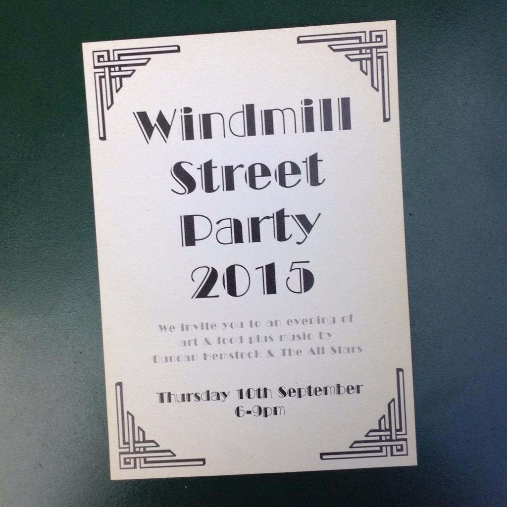 fowler35LDN's tweet photo. Party at my house! Join us this Thursday for the annual Windmill St Party #fowler35 #community http://t.co/bKIXz7JSUz