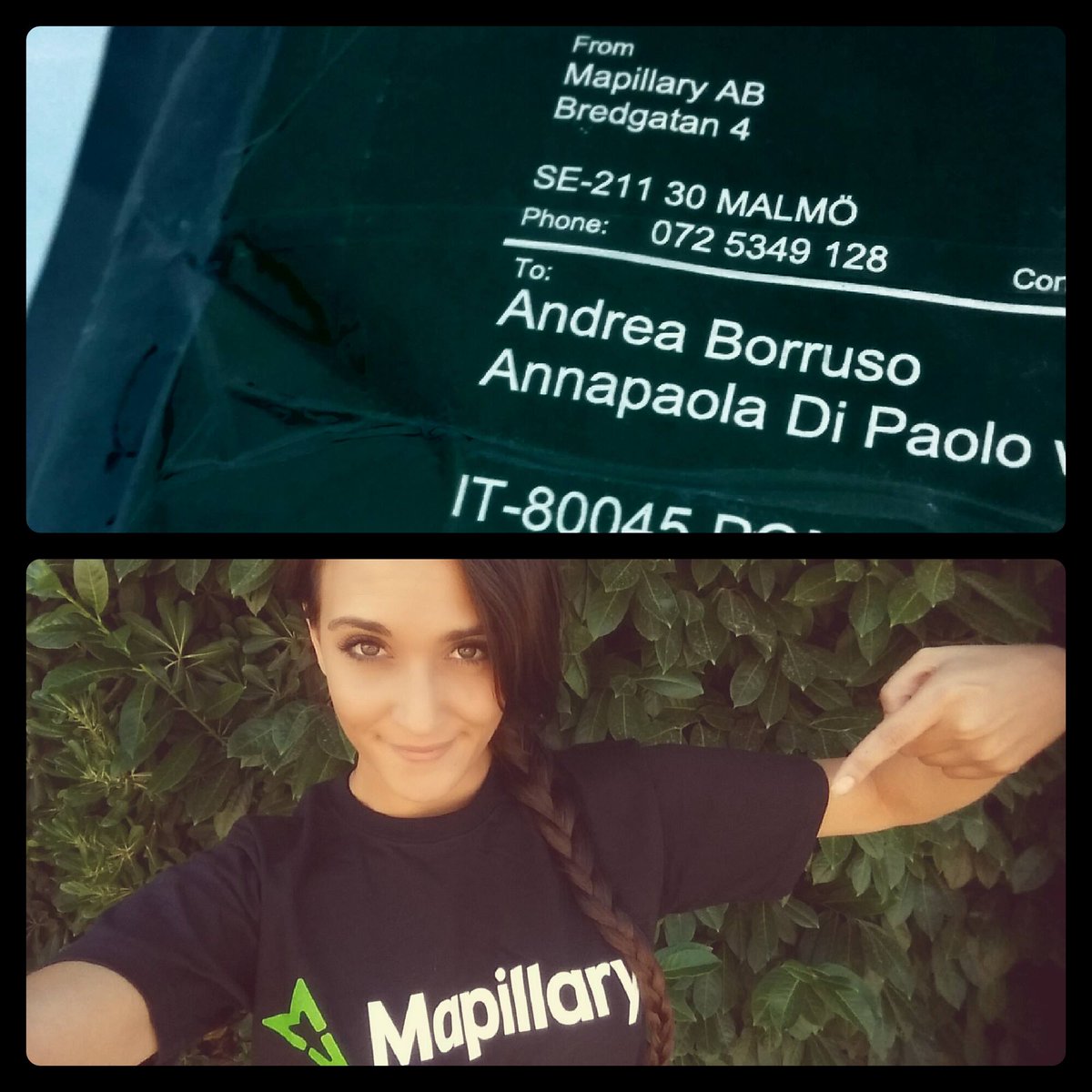 aborruso's tweet photo. Un presente a @anndipaolo da @mapillary per il gran lavoro fatto per lo #SCRIPTORIVM http://t.co/lQR2WGB1Nd http://t.co/uXn8uXTHBT